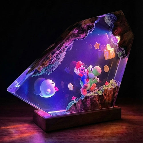 Super Mario Resin Lamp