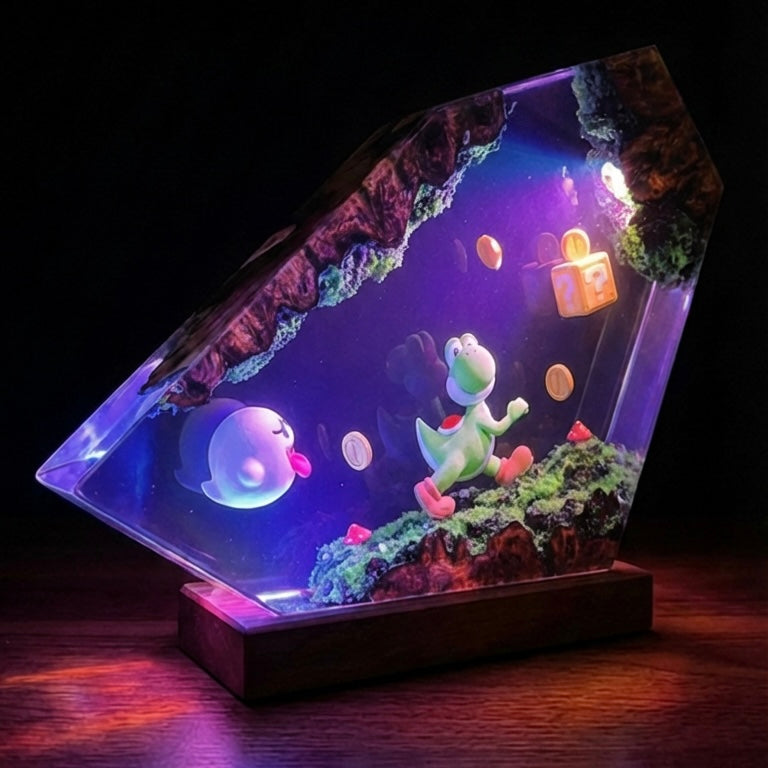 Super Mario Resin Lamp